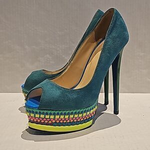 Neon Platform heels by Scene size 7.5